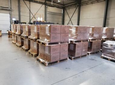Magazijn bij SVtransporten